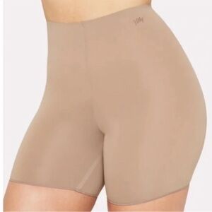 NWT YITTY Fabletics Smoothed Reality High Waist Shorts Moody B!tch Taupe XL